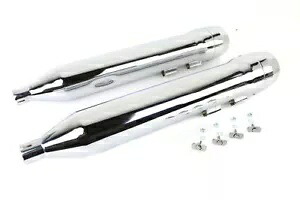 グレネードマフラーセット クローム ハーレーダビッドソン 30-1618 V ツインに適合 Grenade Muffler Set Chrome fits Harley-Davidson 30-1618 V-Twin 【並行輸入品】