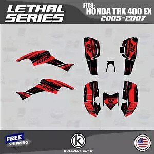 HONDA TRX400EX (2005-2007) 16MIL リーサル シリーズ用グラフィックスキット - レッドシフト Graphics Kit for HONDA TRX400EX (2005-2007) 16MIL Lethal Series - Red Shift 【並行輸入品】