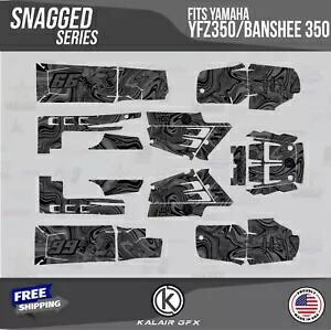 ヤマハ YFZ350 バンシー 350-16 MIL 引っ掛かり用グラフィックスキット - スモーク Graphics Kit for Yamaha YFZ350 Banshee 350-16 MIL Snagged - Smoke 【並行輸入品】