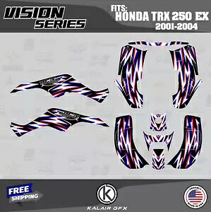HONDA TRX 250EX (2001-2004) Vizion 用グラフィックスキット - レッド Graphics Kit for HONDA TRX 250EX (2001-2004) Vizion -Red 【並行輸入品】