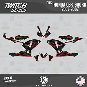 HONDA CBR 600RR (2003-2006) Twitch 用グラフィックスキット - レッド Graphics Kit for HONDA CBR 600RR (2003-2006) Twitch - Red 【並行輸入品】