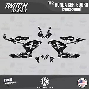 HONDA CBR 600RR (2003-2006) Twitch 用グラフィックスキット - ホワイト Graphics Kit for HONDA CBR 600RR (2003-2006) Twitch - White 【並行輸入品】