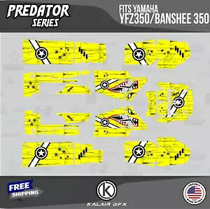 Yamaha YFZ350 Banshee 350-16 MIL Predator 用グラフィックスキット - イエロー Graphics Kit for Yamaha YFZ350 Banshee 350-16 MIL Predator - Yellow 【並行輸入品】