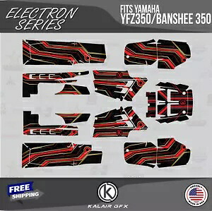 Yamaha YFZ350 Banshee 350-16 MIL Electron 用グラフィックスキット - レッド Graphics Kit for Yamaha YFZ350 Banshee 350-16 MIL Electron - Red 【並行輸入品】