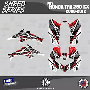 HONDA TRX 250EX (2006-2012) 16MIL SHRED-レッド用グラフィックスキット Graphics Kit for HONDA TRX 250EX (2006-2012) 16MIL SHRED-Red 【並行輸入品】