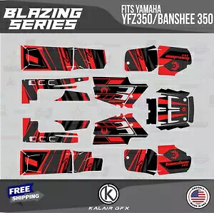 ヤマハ バンシー 350 グラフィックス キット 16 MIL ブレイジング - レッド シフト用グラフィックスキット Graphics Kit for YAMAHA Banshee 350 Graphics Kit 16 MIL Blazing - Red Shift 【並行輸入品】
