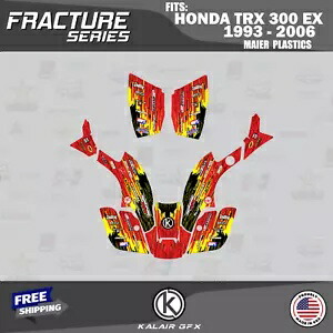 HONDA TRX 300 MAIER 16 MIL (93-06) 16 Mil FRACTURE-レッド用グラフィックスキット Graphics Kit for HONDA TRX 300 MAIER 16 MIL (93-06) 16 Mil FRACTURE-Red 【並行輸入品】