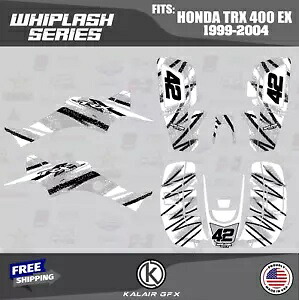 HONDA TRX400EX (1999-2004) 16MIL ウィップラッシュ用グラフィックスキット - ホワイト Graphics Kit for HONDA TRX400EX (1999-2004) 16MIL Whiplash - WHITE 【並行輸入品】