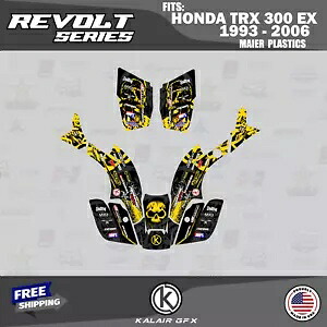 HONDA TRX 300 MAIER 16 MIL (93-06) 16 Mil REVOLT-Gold 用グラフィックスキット Graphics Kit for HONDA TRX 300 MAIER 16 MIL (93-06) 16 Mil REVOLT-Gold 【並行輸入品】