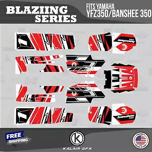 ヤマハ バンシー 350 グラフィックス キット 16 MIL ブレイジング - レッド Graphics Kit for YAMAHA Banshee 350 Graphics Kit 16 MIL Blazing - Red 【並行輸入品】