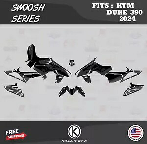 KTM Duke 390 (2024) Swoosh 用グラフィックスキット - スモーク Graphics Kit for KTM Duke 390 (2024) Swoosh - SMOKE 【並行輸入品】
