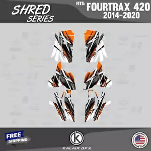 HONDA FOURTRAX 420 (2014-2023) 用グラフィックスキット シュレッドオレンジ Graphics Kit for HONDA FOURTRAX 420 (2014-2023) Shred-orange 【並行輸入品】