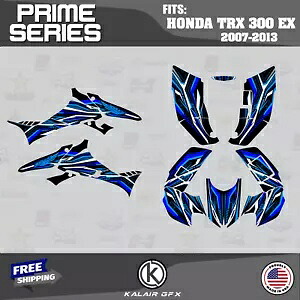 HONDA TRX 300EX (2007-2013) 用グラフィックスキット 16 Mil PRIME ブルー Graphics Kit for HONDA TRX 300EX (2007-2013) 16 Mil PRIME-blue 【並行輸入品】
