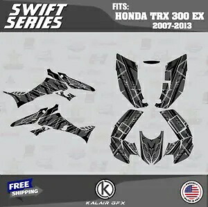 HONDA TRX 300EX (2007-2013) 16 Mil SWIFT-スモーク用グラフィックスキット Graphics Kit for HONDA TRX 300EX (2007-2013) 16 Mil SWIFT-smoke 【並行輸入品】