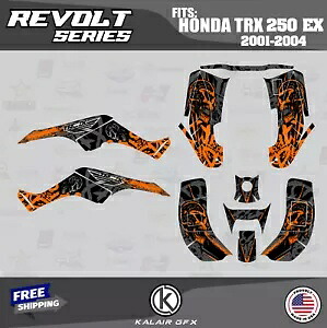 HONDA TRX 250EX (2001-2004) 用グラフィックスキット Revolt-Orange Graphics Kit for HONDA TRX 250EX (2001-2004) Revolt-Orange 【並行輸入品】