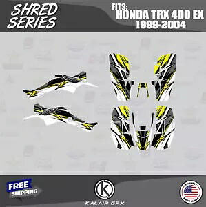 HONDA TRX400EX (1999-2004) 用グラフィックスキット 16MIL SHRED-イエロー Graphics Kit for HONDA TRX400EX (1999-2004) 16MIL SHRED-Yellow 【並行輸入品】