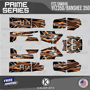 Yamaha YFZ350 Banshee 350-16 MIL Prime用グラフィックスキット - オレンジ Graphics Kit for Yamaha YFZ350 Banshee 350-16 MIL Prime - Orange 【並行輸入品】
