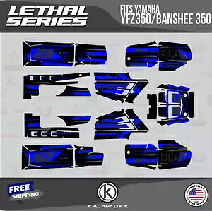 ヤマハ バンシー 350 グラフィックス キット 16 MIL リーサル - ブルー シフト用グラフィックスキット Graphics Kit for YAMAHA Banshee 350 Graphics Kit 16 MIL Lethal - Blue Shift 【並行輸入品】