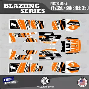ヤマハ バンシー 350 グラフィックス キット 16 MIL ブレイジング - オレンジ Graphics Kit for YAMAHA Banshee 350 Graphics Kit 16 MIL Blazing - Orange 【並行輸入品】