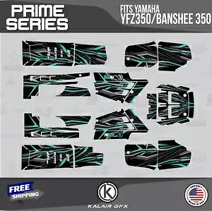 Yamaha YFZ350 Banshee 350-16 MIL Prime用グラフィックスキット - ティール Graphics Kit for Yamaha YFZ350 Banshee 350-16 MIL Prime - Teal 【並行輸入品】