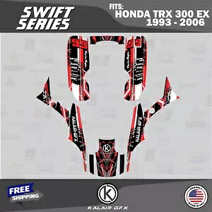 HONDA TRX 300 EX (93-06) TRX300 16 MIL Swift-Red 用グラフィックスキット Graphics Kit for HONDA TRX 300 EX (93-06) TRX300 16 MIL Swift-Red 【並行輸入品】