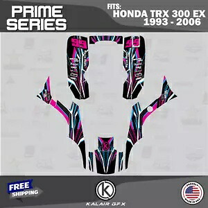 HONDA TRX 300 EX (93-06) TRX300 16 MIL プライム-マゼンタ-シアン用グラフィックスキット Graphics Kit for HONDA TRX 300 EX (93-06) TRX300 16 MIL Prime-Magenta-Cyan 【並行輸入品】