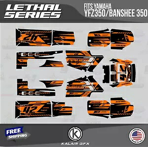 ヤマハ バンシー 350 グラフィックス キット 16 MIL リーサル シリーズ用グラフィックスキット - オレンジ Graphics Kit for YAMAHA Banshee 350 Graphics Kit 16 MIL Lethal Series - Orange 【並行輸入品】