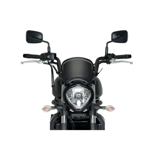 PUIG フロントフェアリング MOTO GUZZI V7 850 ストーン 2021 - 2023 マットブラック 3590J PUIG FRONT FAIRING FOR MOTO GUZZI V7 850 STONE 2021 - 2023 MATT BLACK 3590J 【並行輸入品】