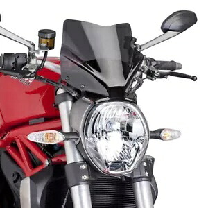 フロントガラスネイキッドスポーツ Puig ドゥカティモンスター 1200/R 2016 - 2020 ダーク 7013F- WINDSHIELD NAKED SPORT PUIG FOR DUCATI MONSTER 1200/R 2016 - 2020 DARK 7013F- 【並行輸入品】