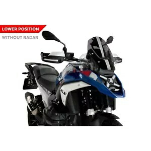 PUIG SPORT レーダースクリーンなし BMW R 1300 GS トリプル ブラック 2023 - 2024 ダークスモーク PUIG SPORT NO RADAR SCREEN FOR BMW R 1300 GS TRIPLE BLACK 2023 - 2024 DARK SMOKE 【並行輸入品】