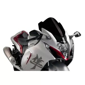 フロントガラス レーシング PUIG スズキ GSX-R 1300 隼 2021 - 2023 ブラック 21138N- WINDSHIELD RACING PUIG FOR SUZUKI GSX-R 1300 HAYABUSA 2021 - 2023 BLACK 21138N- 【並行輸入品】