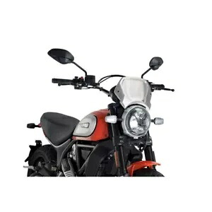 PUIG フェアリング ドゥカティ スクランブラー 800 アイコン/クラシック/F.スロットル 2015 - 2023 シルバー PUIG FAIRING FOR DUCATI SCRAMBLER 800 ICON/CLASSIC/F.THROTTLE 2015 - 2023 SILVER 【並行輸入品】