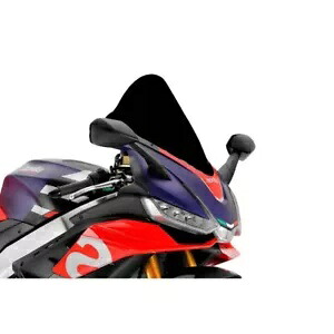 PUIG R レーサー スクリーン アプリリア RSV4 1100/ファクトリー 2021 - 2023 ブラック 20771N PUIG R-RACER SCREEN FOR APRILIA RSV4 1100/FACTORY 2021 - 2023 BLACK 20771N 【並行輸入品】