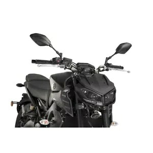 PUIG ネイキッド スポーツ プラス スクリーン ヤマハ MT-09 850 2017 - 2020 マットブラック 9507J PUIG NAKED SPORT PLUS SCREEN FOR YAMAHA MT-09 850 2017 - 2020 MATT BLACK 9507J 【並行輸入品】