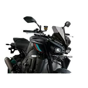 プーイグ ネイキッド N.G.スポーツスクリーン ヤマハ MT-10 1000 2022 - 2023 ダークスモーク 21361F PUIG NAKED N.G. SPORT SCREEN FOR YAMAHA MT-10 1000 2022 - 2023 DARK SMOKE 21361F 【並行輸入品】
