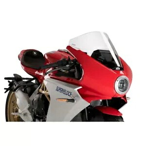 PUIG R レーサー スクリーン MV AGUSTA SUPERVELOCE 800 2020 - 2023 クリア 21175W PUIG R-RACER SCREEN FOR MV AGUSTA SUPERVELOCE 800 2020 - 2023 CLEAR 21175W 【並行輸入品】
