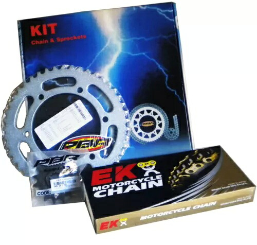 PBR/EK チェーン & スプロケットキット 420 ピッチ ホンダ CRF 150 RB 2010 - 2014 PBR / EK CHAIN & SPROCKETS KIT 420 PITCH FOR HONDA CRF 150 RB 2010 - 2014 【並行輸入品】