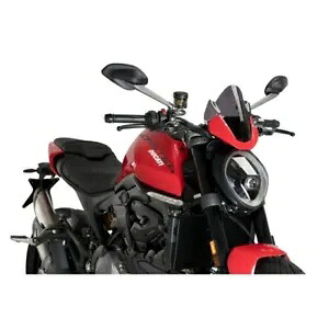 PUIG スポーツスクリーン ドゥカティ モンスター 937 プラス 2021 - 2023 ダークスモーク 20688F PUIG SPORT SCREEN FOR DUCATI MONSTER 937 PLUS 2021 - 2023 DARK SMOKE 20688F 【並行輸入品】