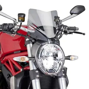PUIG ネイキッド スポーツ スクリーン ドゥカティ モンスター 821 2014 - 2017 ライトスモーク 7013H PUIG NAKED SPORT SCREEN FOR DUCATI MONSTER 821 2014 - 2017 LIGHT SMOKE 7013H 【並行輸入品】|カスタムパーツ WORLD倉庫
