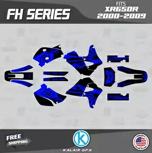 Honda XR650R (2000-2009) XR 650R FH シリーズ用グラフィックスキット - ブルーシフト Graphics Kit for Honda XR650R (2000-2009) XR 650R FH Series - Blue Shift 【並行輸入品】