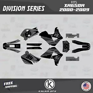 Honda XR650R (2000-2009) XR 650R Division シリーズ用グラフィックスキット - スモーク Graphics Kit for Honda XR650R (2000-2009) XR 650R Division Series - Smoke 【並行輸入品】