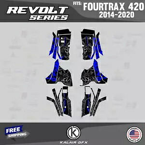HONDA FOURTRAX 420 (2014-2023) 用グラフィックスキット Revolt-blue Graphics Kit for HONDA FOURTRAX 420 (2014-2023) Revolt-blue 【並行輸入品】
