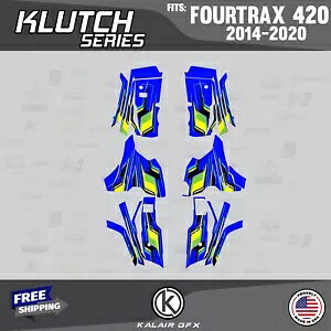 HONDA FOURTRAX 420 (2014-2023) 用グラフィックスキット クラッチブルー Graphics Kit for HONDA FOURTRAX 420 (2014-2023) Klutch-blue 【並行輸入品】