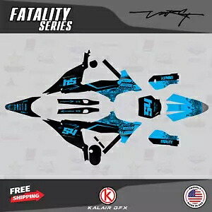 Stark Future 用グラフィックキット - VARG 電動ダートバイク Fatality-シアン Graphics Kit for Stark Future - VARG Electric Dirt Bike Fatality-Cyan 【並行輸入品】