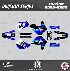 Honda XR650R (2000-2009) XR 650R Division シリーズ用グラフィックスキット - ブルー Graphics Kit for Honda XR650R (2000-2009) XR 650R Division Series - Blue 【並行輸入品】