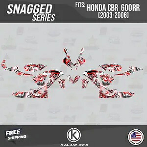 HONDA CBR 600RR (2003-2006) のグラフィックスキットが引っかかっている - Red-Shift Graphics Kit for HONDA CBR 600RR (2003-2006) Snagged - Red-Shift 【並行輸入品】