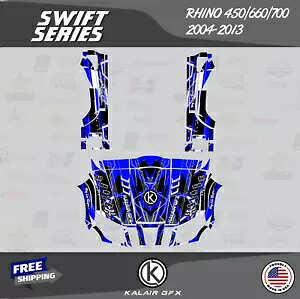 グラフィックスキット Yamaha Rhino 450/660/700 2004-2013 SWIFT-Blue 16 MIL Graphics Kit for Yamaha Rhino 450/660/700 2004-2013 SWIFT-Blue 16 MIL 【並行輸入品】