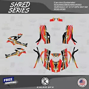 CAN-AM Outlander 800R/1000 XT-P DPS SST G2 Shred-Red 用グラフィックス キット Graphics Kit for CAN-AM Outlander 800R/1000 XT-P DPS SST G2 Shred-Red 【並行輸入品】