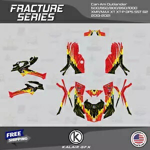 CAN-AM Outlander 800R/1000 XT-P DPS SST G2 フラクチャーレッド用グラフィックスキット Graphics Kit for CAN-AM Outlander 800R/1000 XT-P DPS SST G2 Fracture-Red 【並行輸入品】