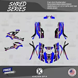 CAN-AM Outlander 800R/1000 XT-P DPS SST G2 Shred-Blue-Red 用グラフィックス キット Graphics Kit for CAN-AM Outlander 800R/1000 XT-P DPS SST G2 Shred-Blue-red 【並行輸入品】